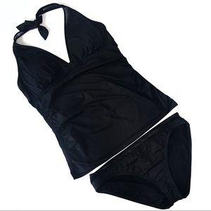 Tommy Bahama Black Tankini Swimsuit Set Black M
